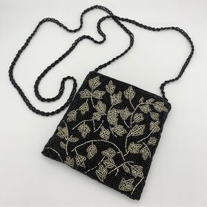 Beaded Leaf Design & Sequin Bag Purse